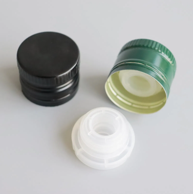 18mm 24mm 28mm 30mm Thread Aluminum Inner PVC Metal Ropp Cap
