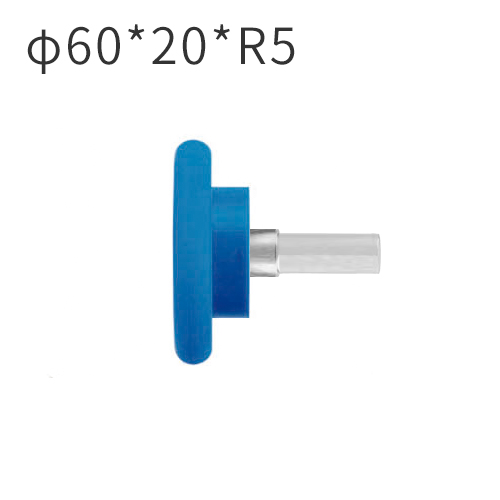 Mingde fabrication de machines Roue en silicone 60*20*R5MM avec goupille pour machine d'emballage de profilés