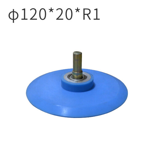 Mingde fabrication de machines 120*20*R1MM Roue en silicone avec goupille pour machine d'enrobage de profilés