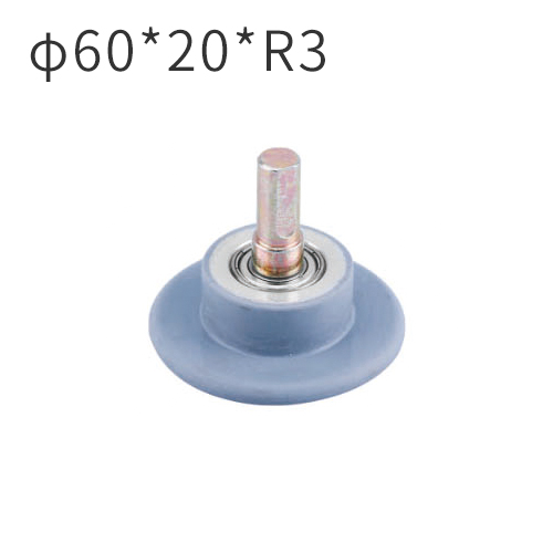 Mingde maquinaria de fabricación 60*20*R3MM Ruedas de silicona importadas con pasadores para máquina de envolver perfiles