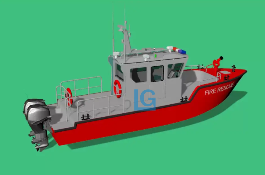 9m aluminum fire boat