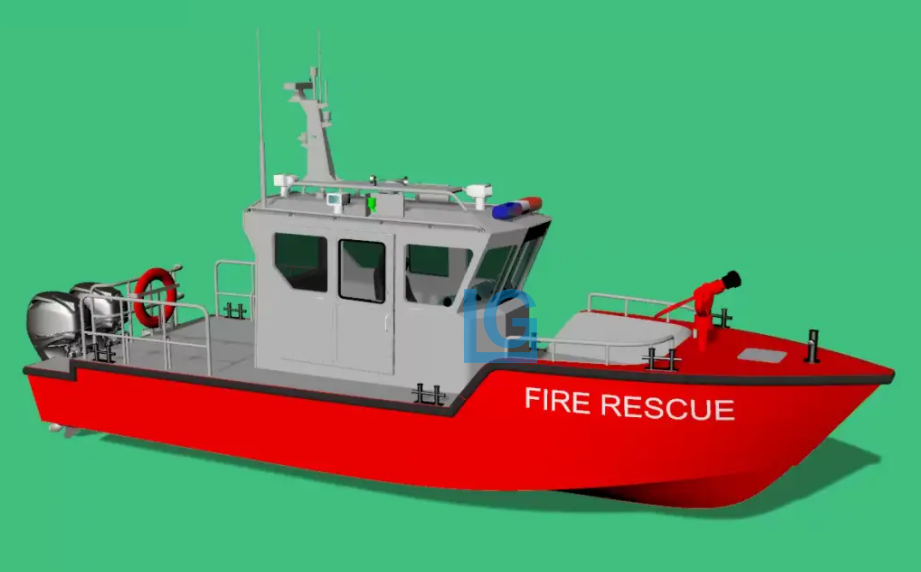 9m aluminum fire boat