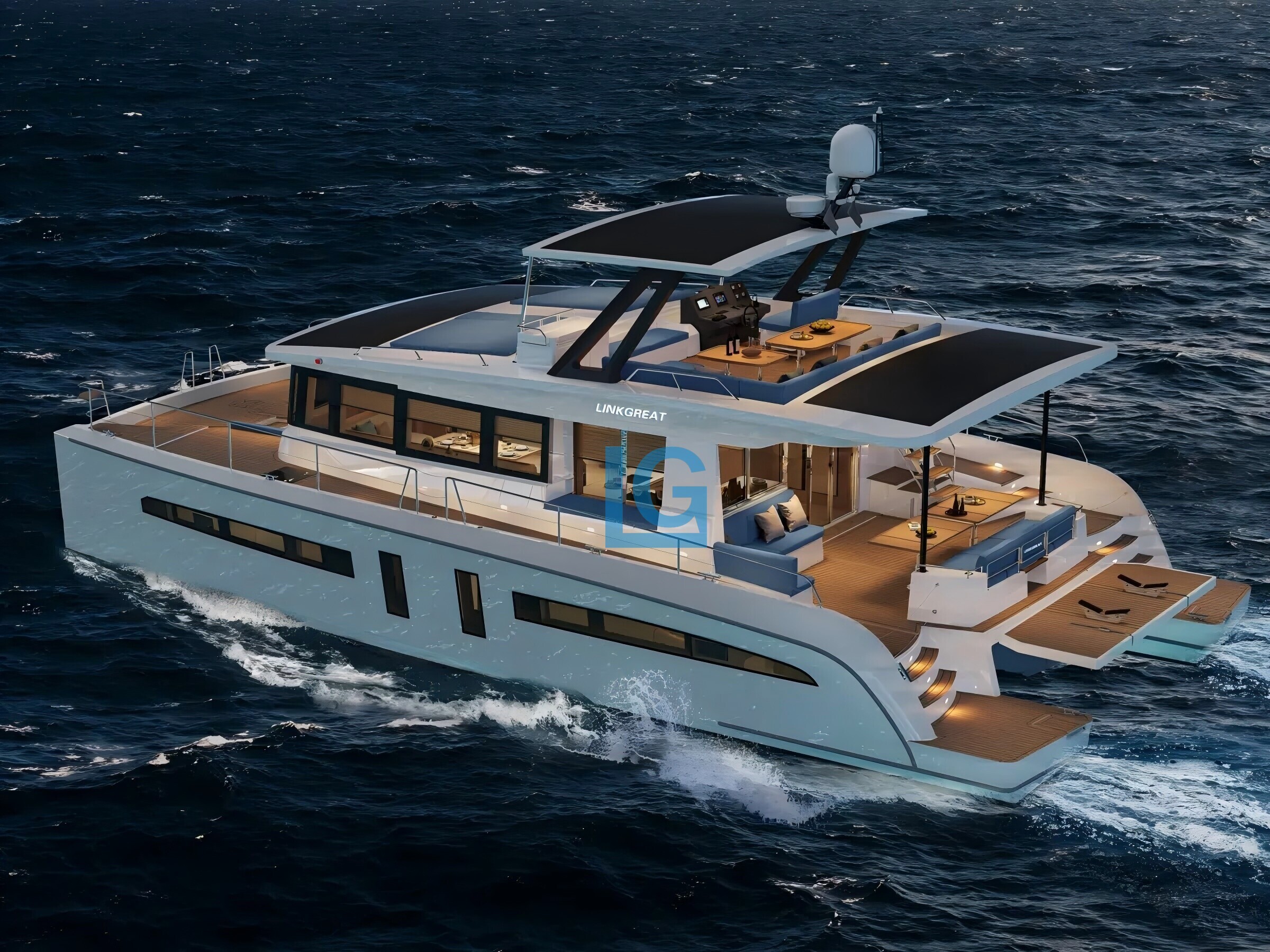 55ft Power Catamaran Standard Configuration 55ft Power Catamaran Standard Configuration