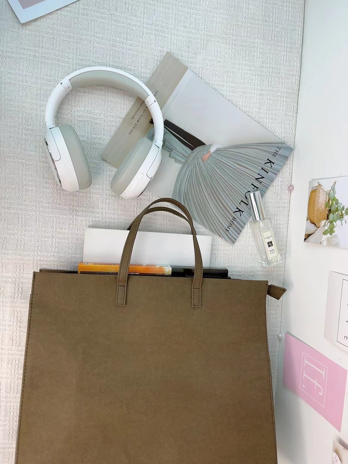 Kraft paper sturdy large capacity tote bag