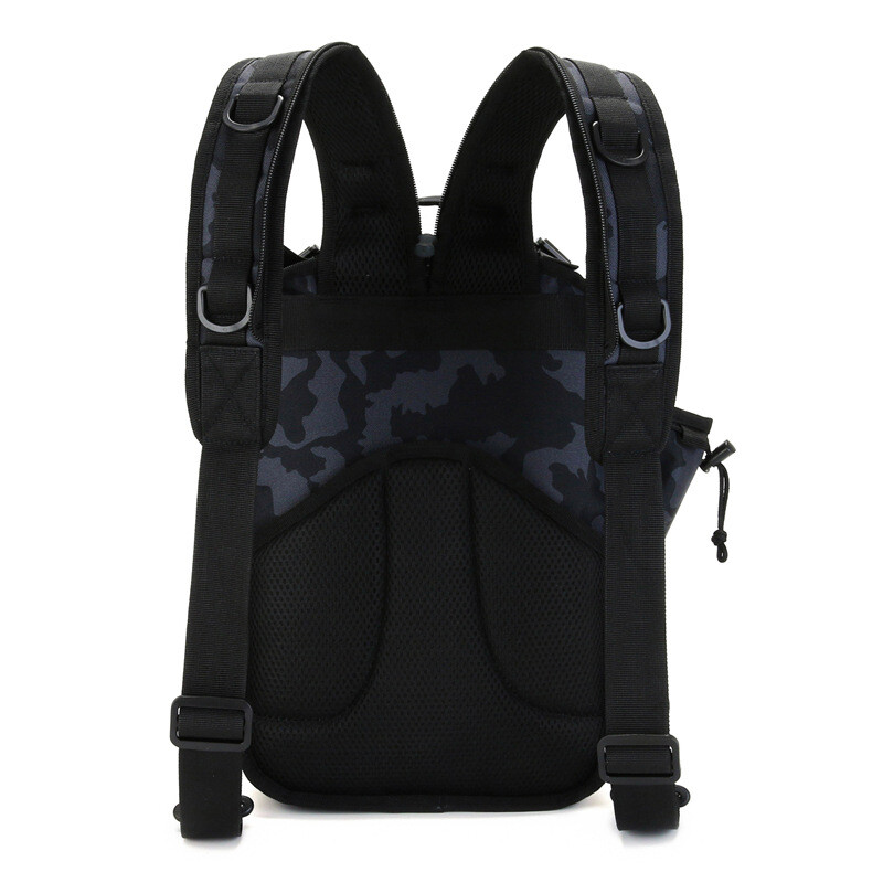 Multi functional fishing bag, sports outdoor large chest bag, single Shoulder backpack