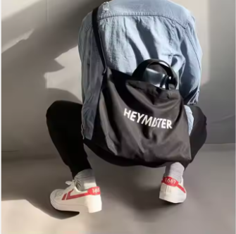 Custom Large Canvas Tote Bag Cross Body Cotton Bag Women Messenger canvas bag with zipper