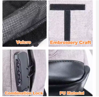 Custom Odor Proof Smell Proof Travel Stash Bag Carbon Lined Smellproof Backpack With Combination Lock