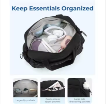 Custom LOGO Folding Travel Sport Weekender Gym Bag Designer Cheap Sport Sneaker Bag Beige Quilted Gym Duffel Bag with Wet Pocket