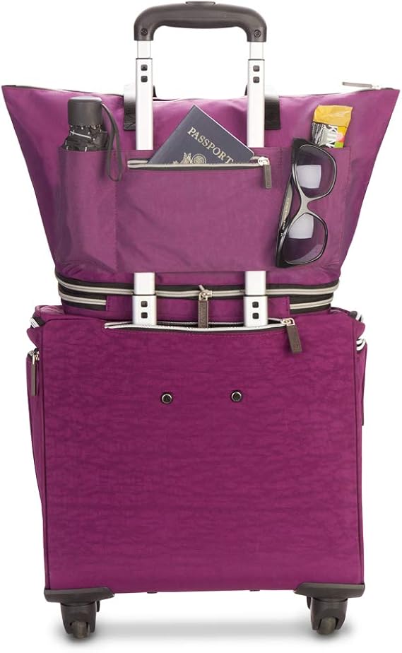 biaggi ZipSak Boost! Foldable Travel Tote – Lightweight, TSA Approved, Convertible Carryall for Airplane, Gym, Weekender