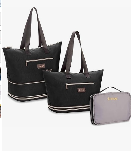 biaggi ZipSak Boost! Foldable Travel Tote – Lightweight, TSA Approved, Convertible Carryall for Airplane, Gym, Weekender