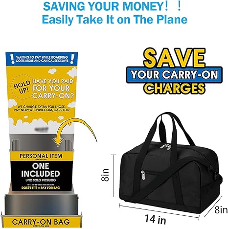 Small Gym Bag 14 inch lightweight Carry On Mini Duffel Bag for Travel Sport