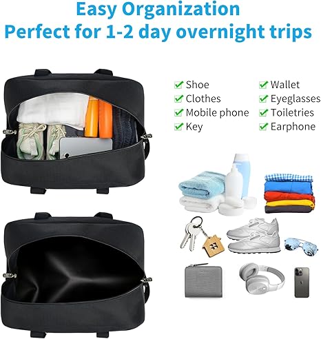 Small Gym Bag 14 inch lightweight Carry On Mini Duffel Bag for Travel Sport