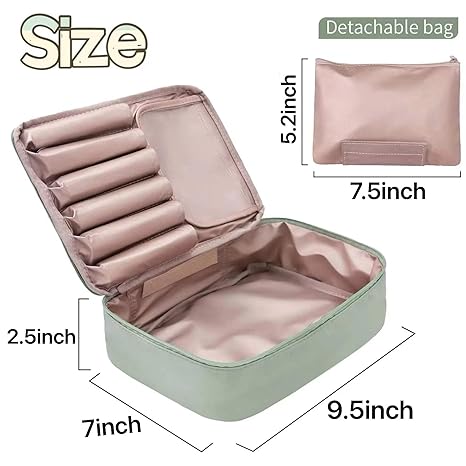 Travel Makeup Bag Cosmetic Bag Makeup Bag Toiletry bag for women and men (Green)