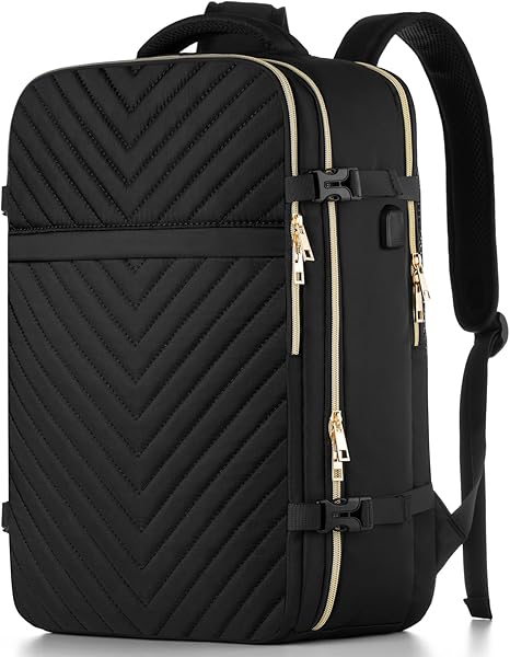  Carry On Backpack for Women,Flight Approved Large Travel Laptop Backpack Water Resistant Luggage Travel Bag for Weekender Business