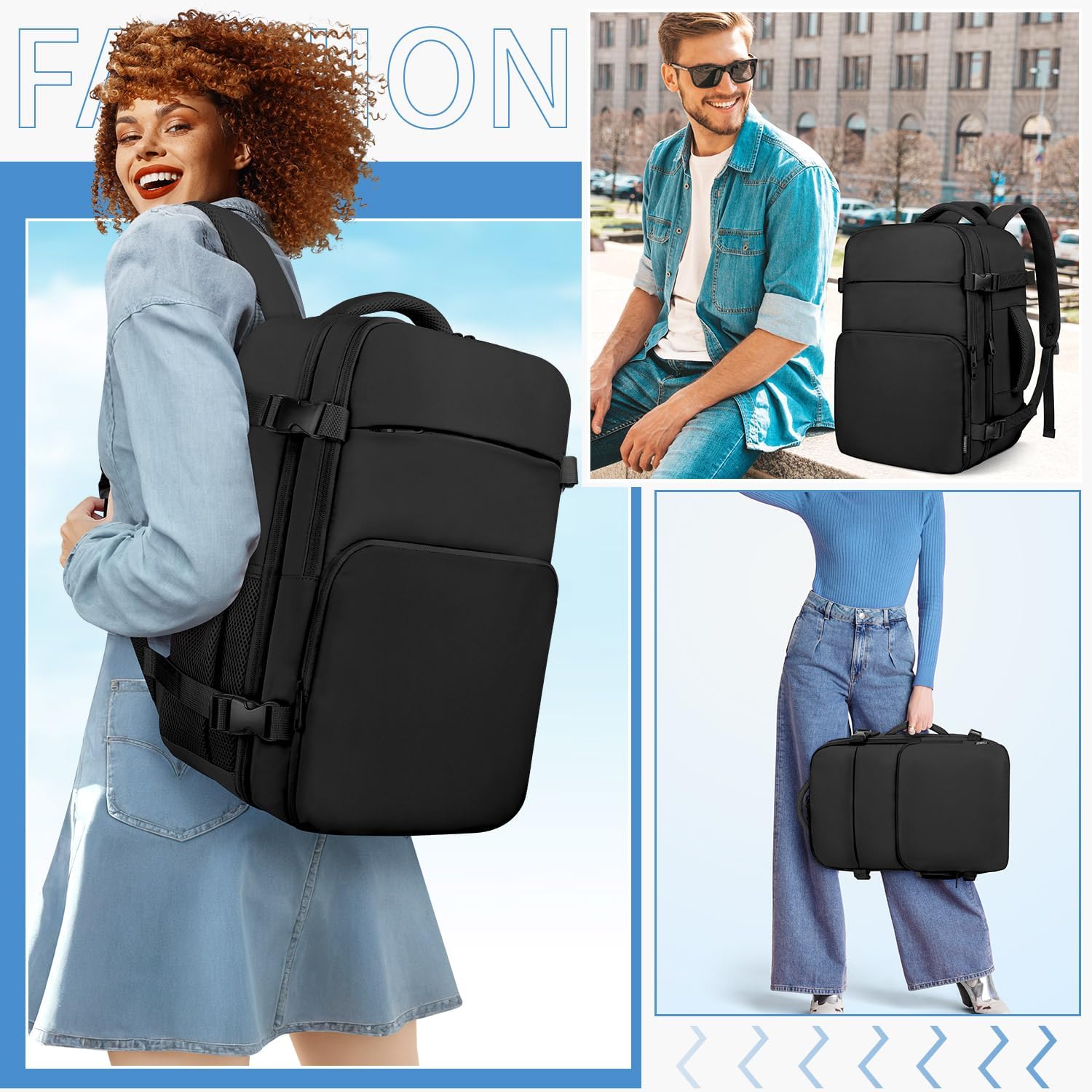 Travel Backpack for Women Men, Carry on Backpack, TSA 15.6 inch Laptop Backpack Flight Approved, Personal Item Travel Bag Nurse Bag Casual Daypack for School Weekender Business Trip