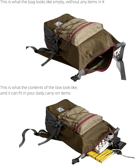 Outdoor Camping Backpack 20L, Raindrop Design, Multi-Pocket and Lightweight, Adjustable Shoulder Straps, Spacious and Durable for Hiking, Travel, and Daily life