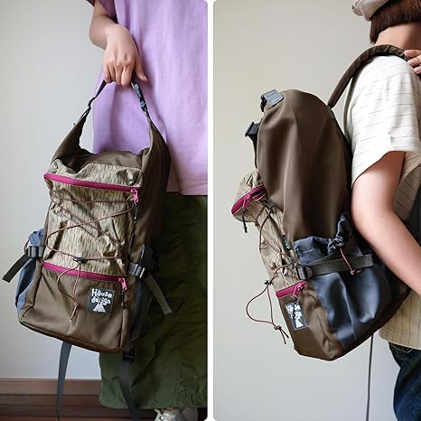 Outdoor Camping Backpack 20L, Raindrop Design, Multi-Pocket and Lightweight, Adjustable Shoulder Straps, Spacious and Durable for Hiking, Travel, and Daily life