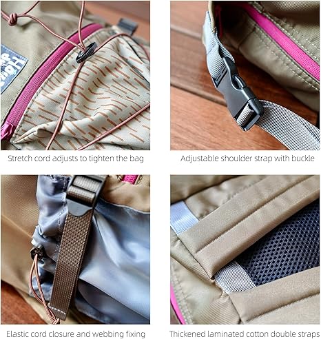 Outdoor Camping Backpack 20L, Raindrop Design, Multi-Pocket and Lightweight, Adjustable Shoulder Straps, Spacious and Durable for Hiking, Travel, and Daily life