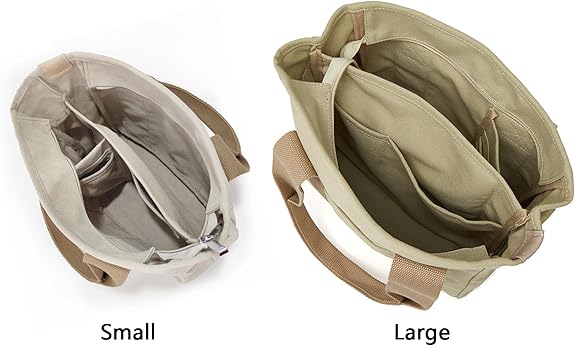 Small Tote Bag with Zipper Tote Bag for Women Canvas Crossbody Bag Shoulder Bag Satchel Hobo Bag Messenger Bag 2025