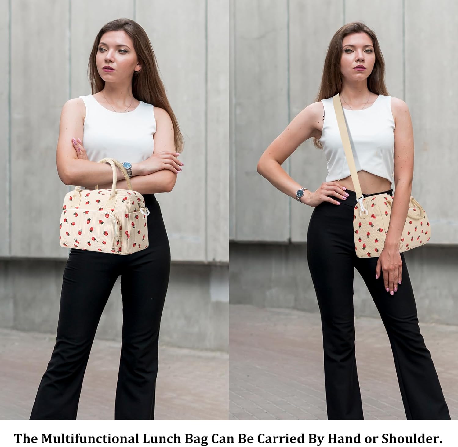 Insulated Lunch Bag for Women Men Large Reusable Lunch Box Adult Leakproof Portable Cooler Tote Bags for Work Picnic