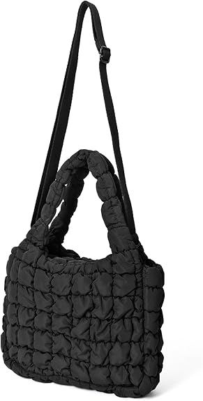 Tote Bag for Women Quilted Tote Bag Crossbody Carryall Bag Soft Puffy Hobo Handbag Puff Purse