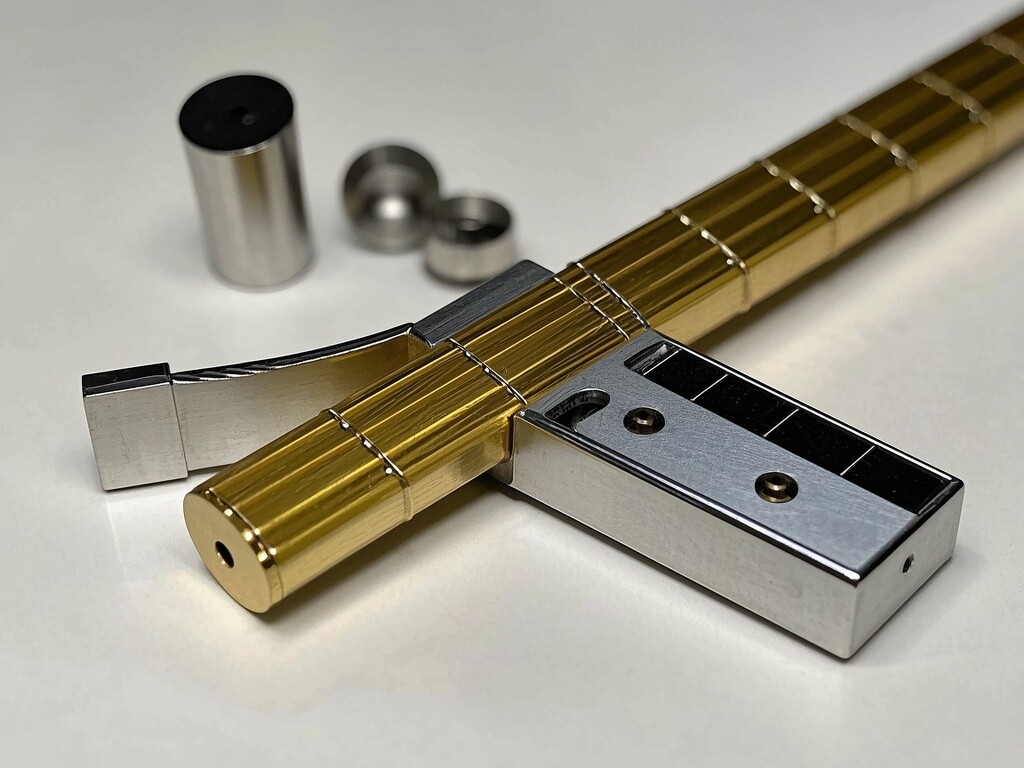 Custom Precision Machined Chrome Plated Brass Guitar Neck Plate