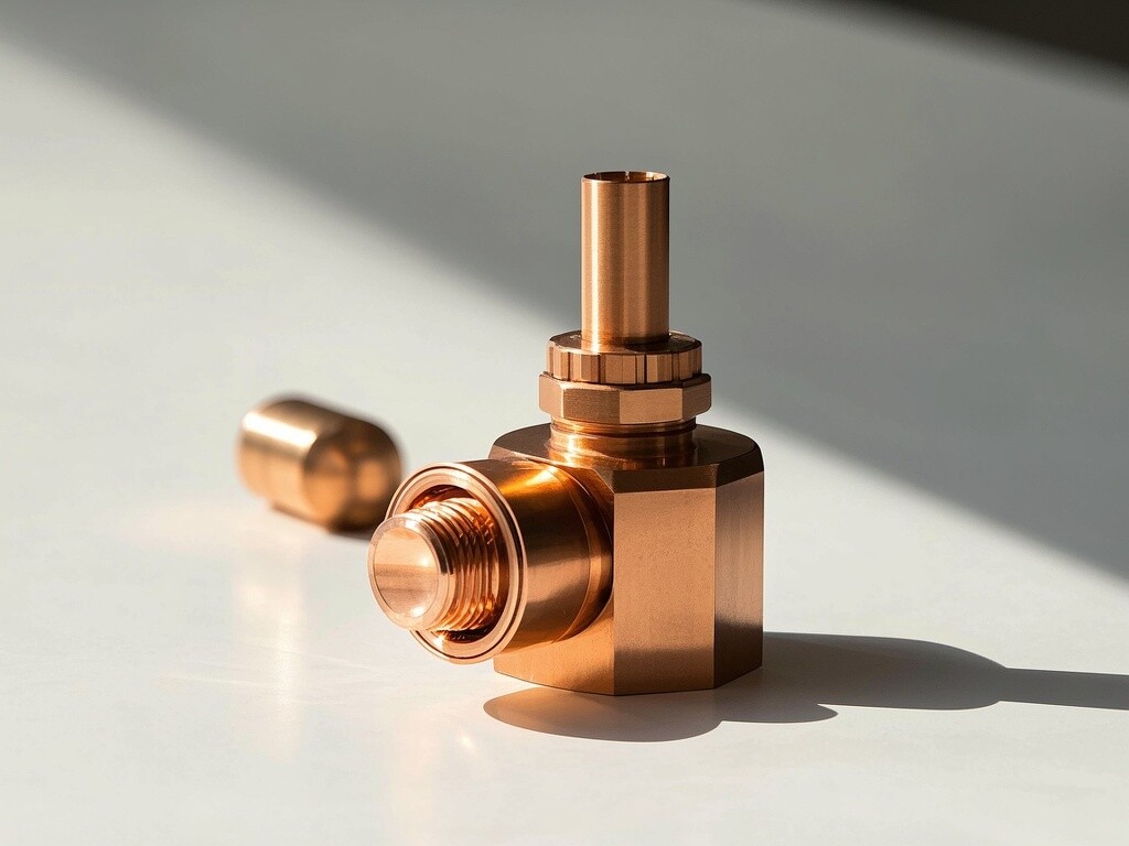 Precision cnc machined brass lighting lamp components