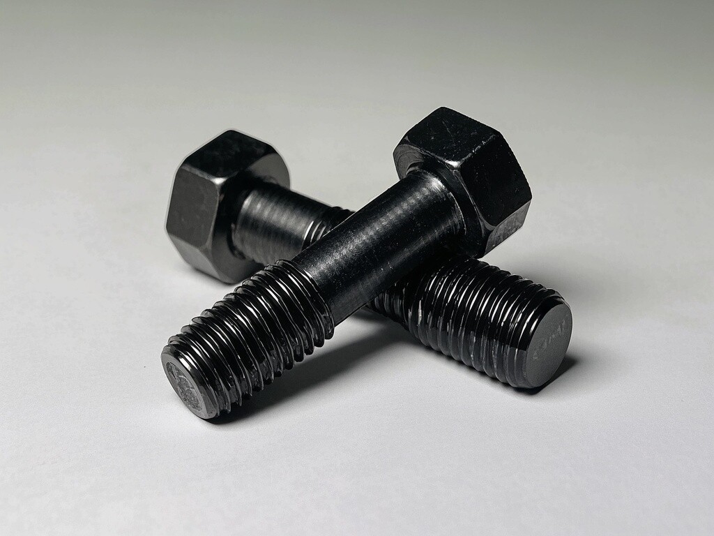 Black oxide alloy steel hex head adjustable bolt screw