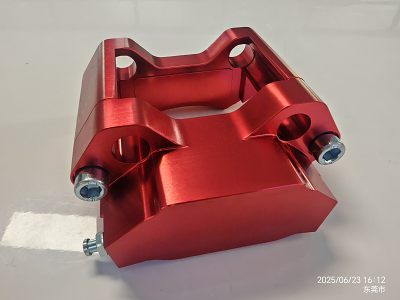 CNC Machined Billet Aluminum 6061 Motorcycle Headlight Brackets Fork Mounting Bracket