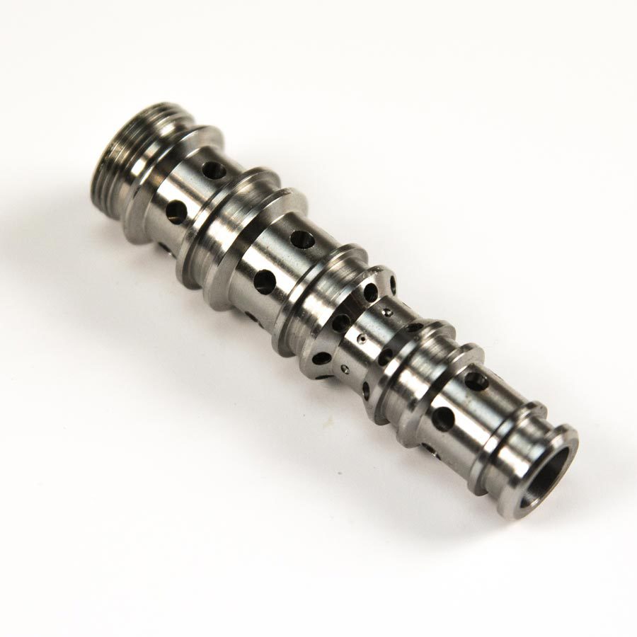 Precision CNC Turning Machining Stainless Steel 304, 316 Hydraulic Valve Spool Sleeve, Valve Cage