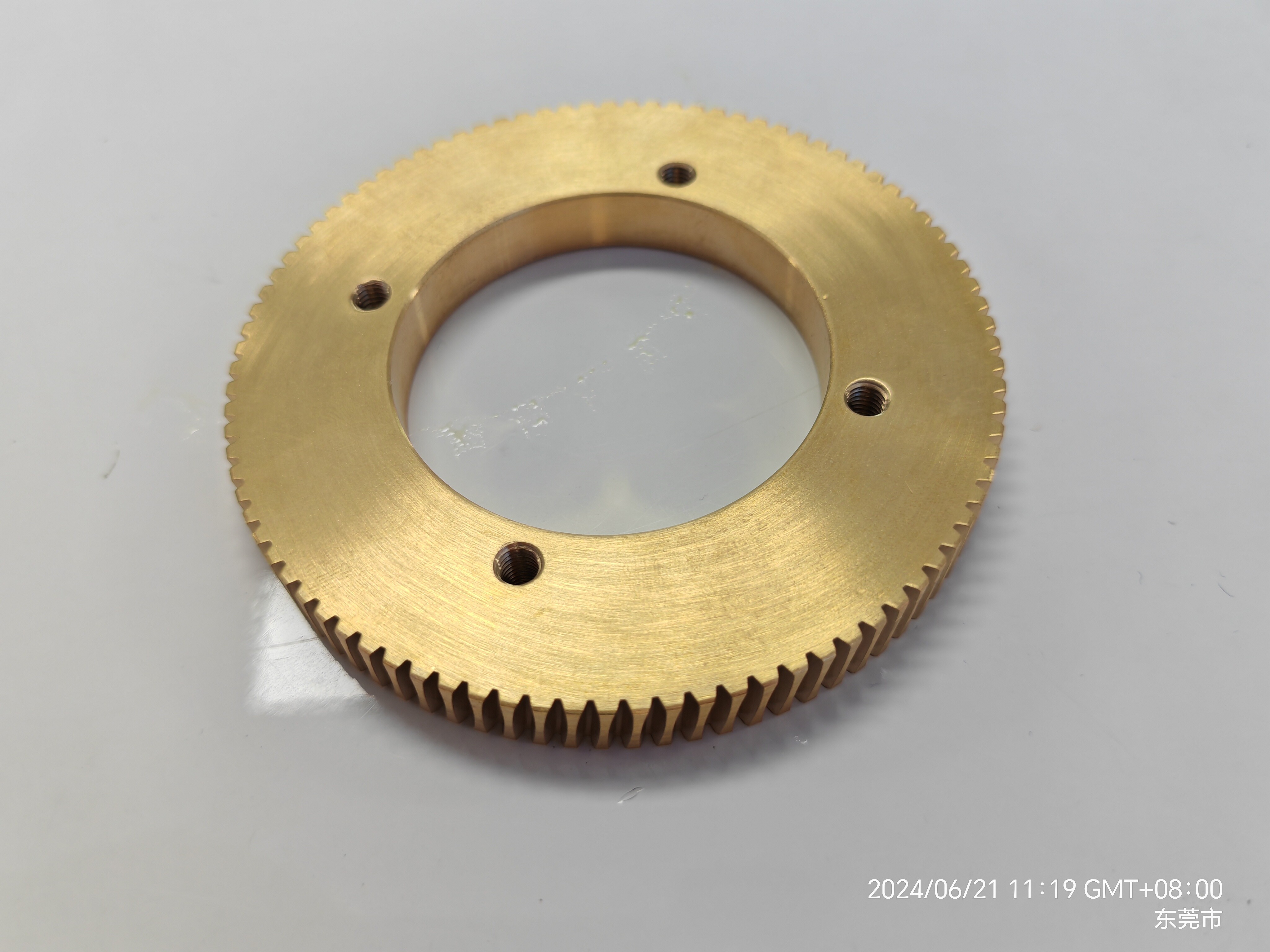 High Precision Custom CNC Turning Solid Brass Pinion Spur Gear Wheel