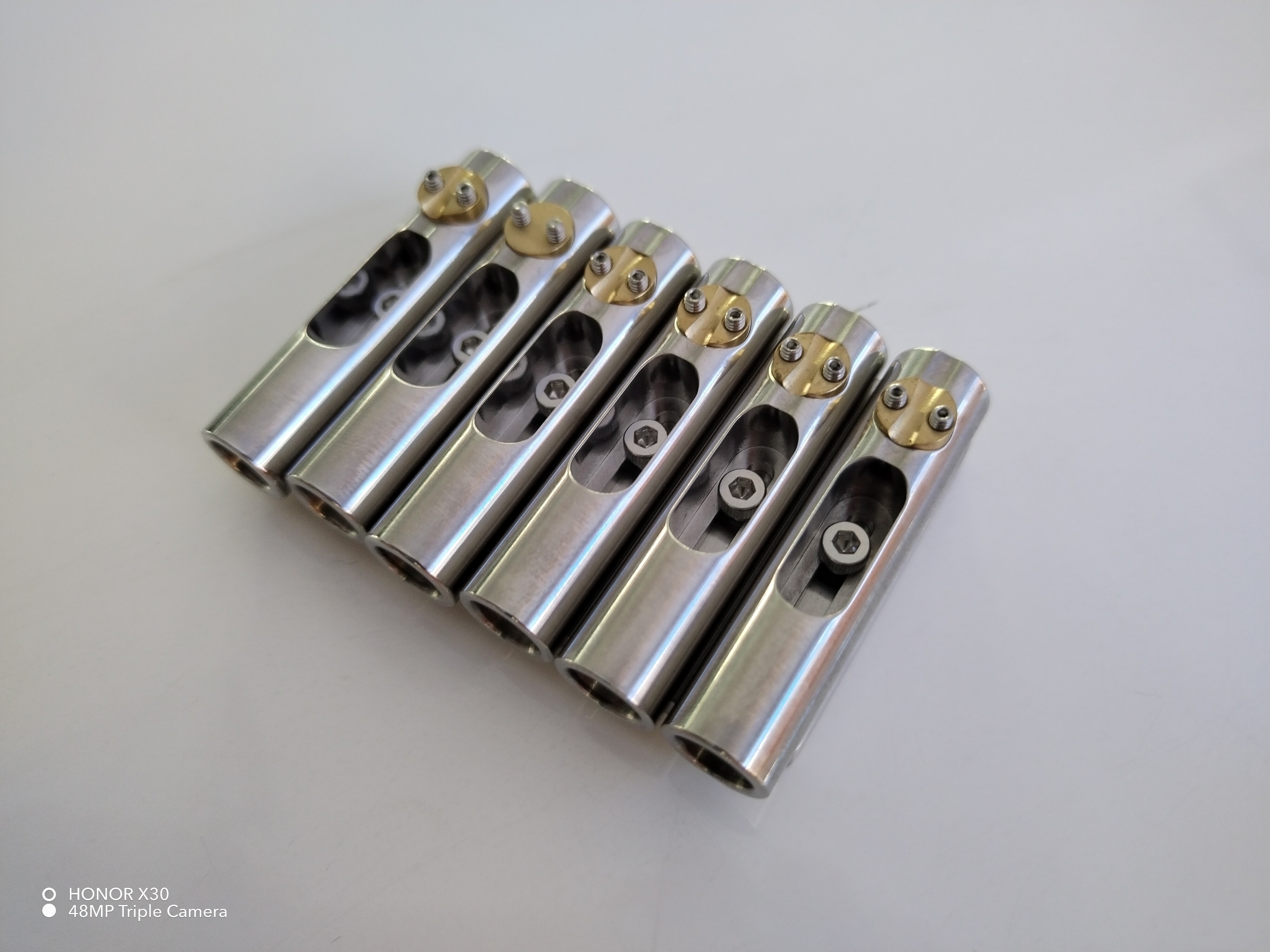  CNC Machining Chrome Plating 12 String Saddle Bass Electric Guitar Bridge