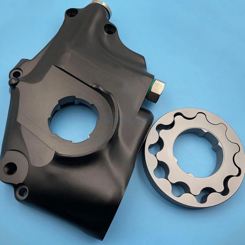 Precision CNC machining turning oil pump gear and housing