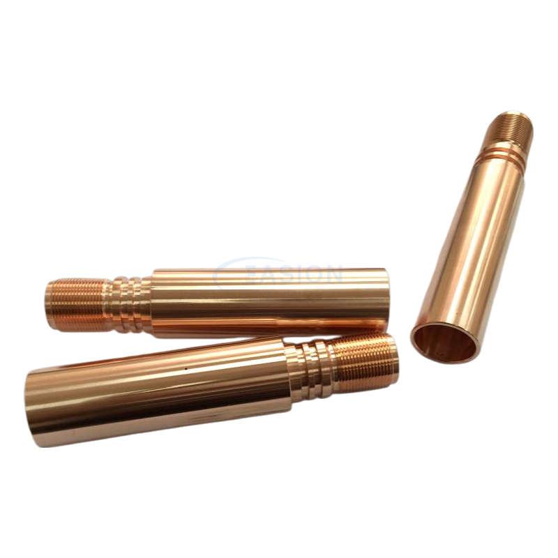 Customized precision CNC machined brass lamp lighting component