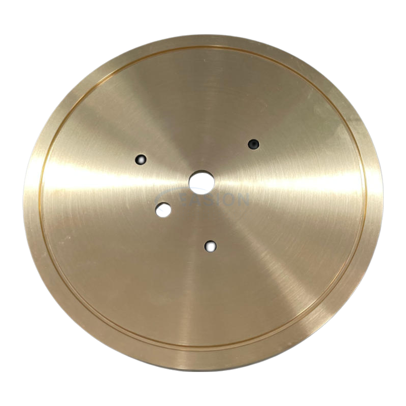 Precision cnc machined OEM customize brass lighting lamp base plate 