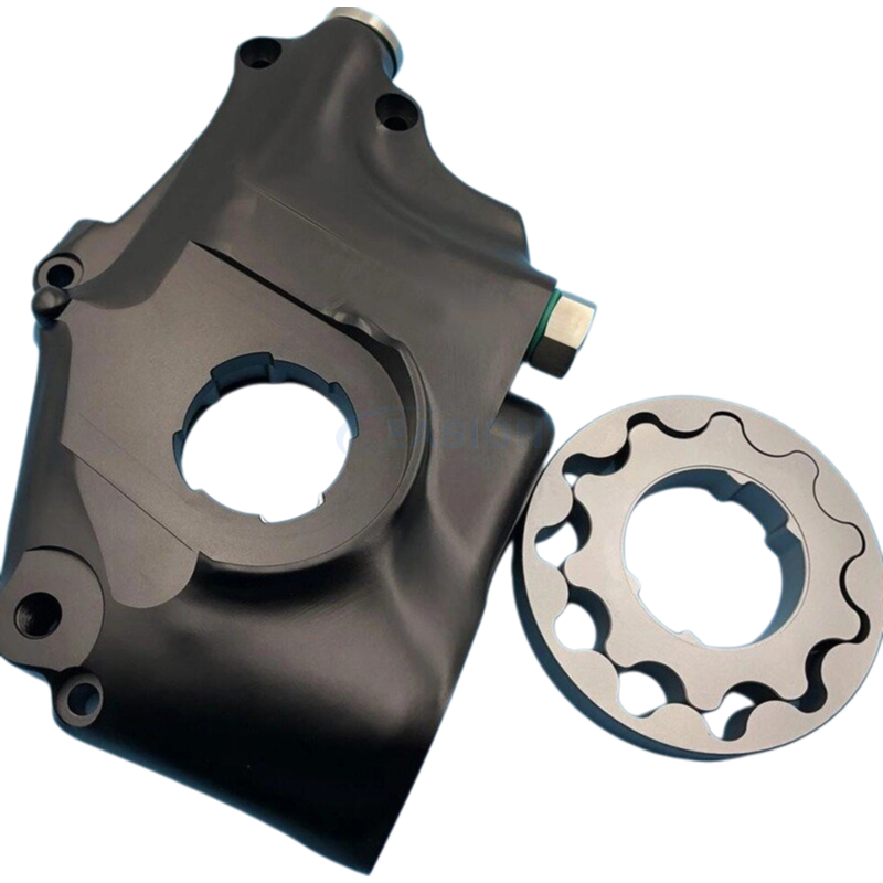 Precision CNC machining turning oil pump gear and housing