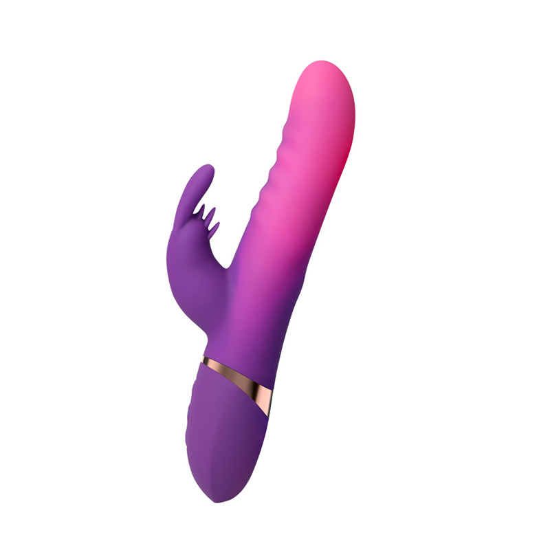 Thrusting rabbit vibrator