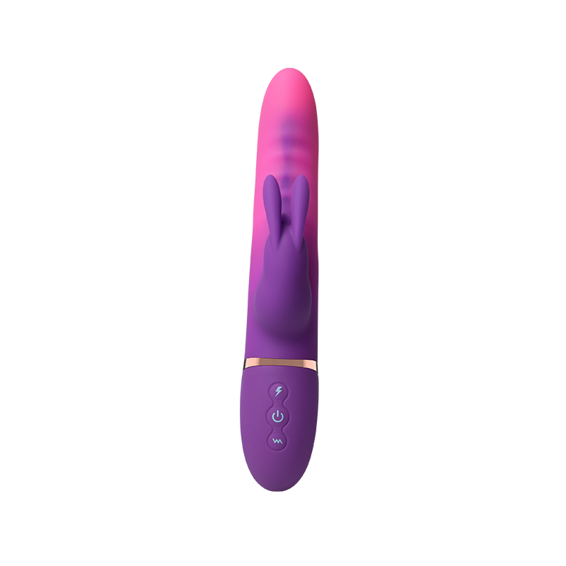 Thrusting rabbit vibrator