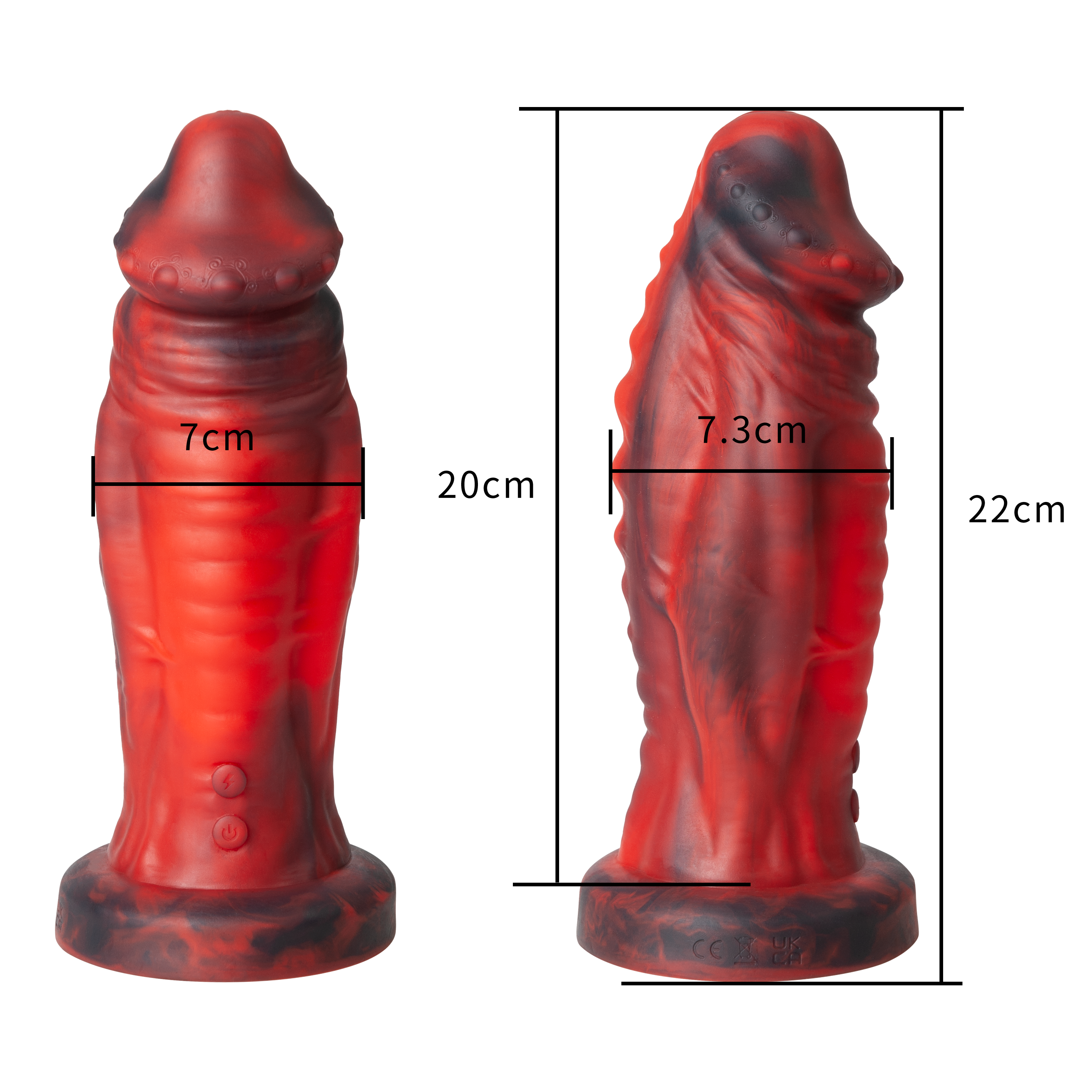 Large Vibrating Suction Cup Dildo