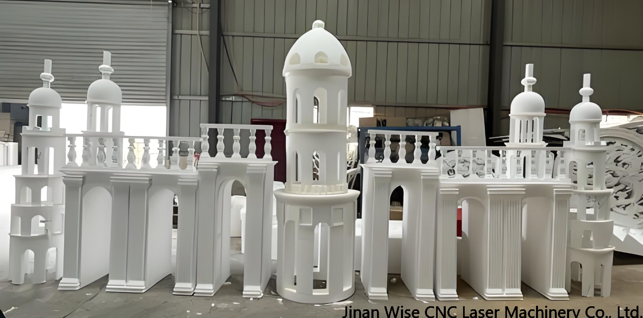 3 Axis and 4 Axis CNC Foam Carving Machine Application in Wedding Event Decoration