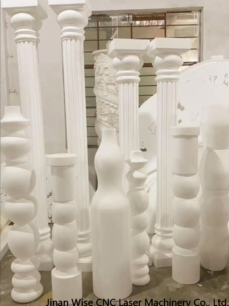 How to make roma column by arch foam cutter and cnc foam carving machine