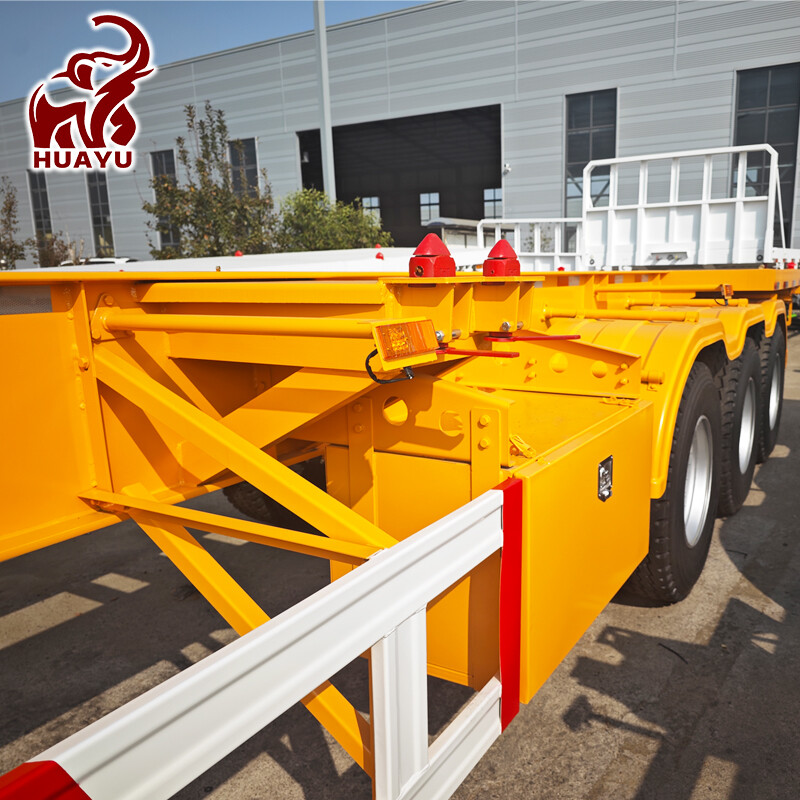 3 Axles 40FT Skeleton Trailer