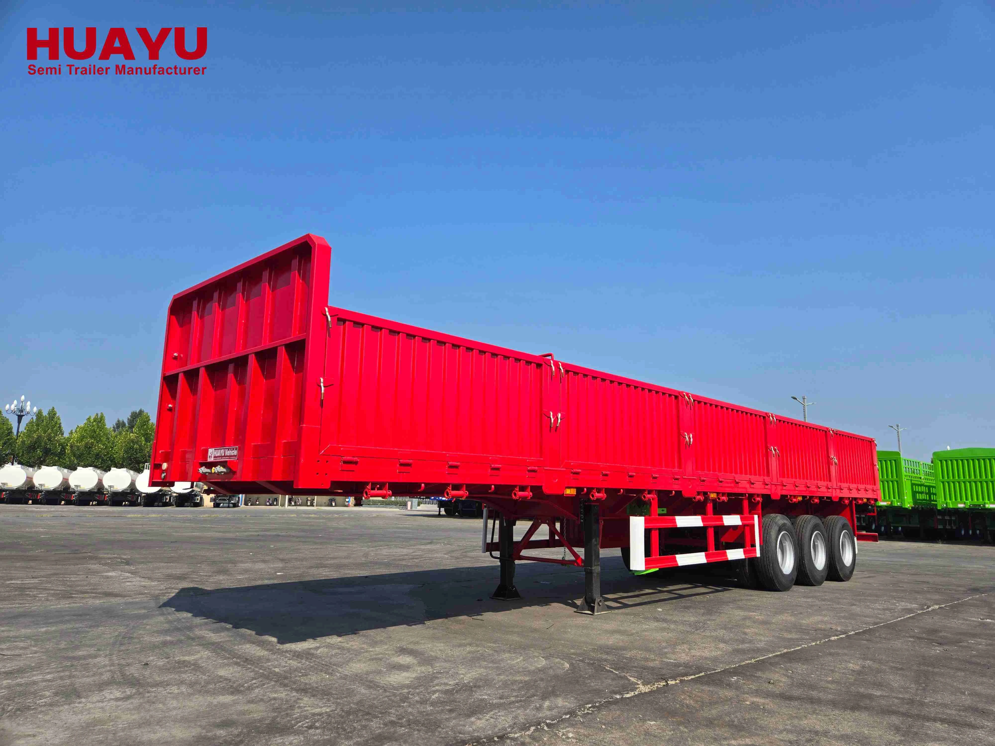 3 Axles 60Ton Side Wall Trailer