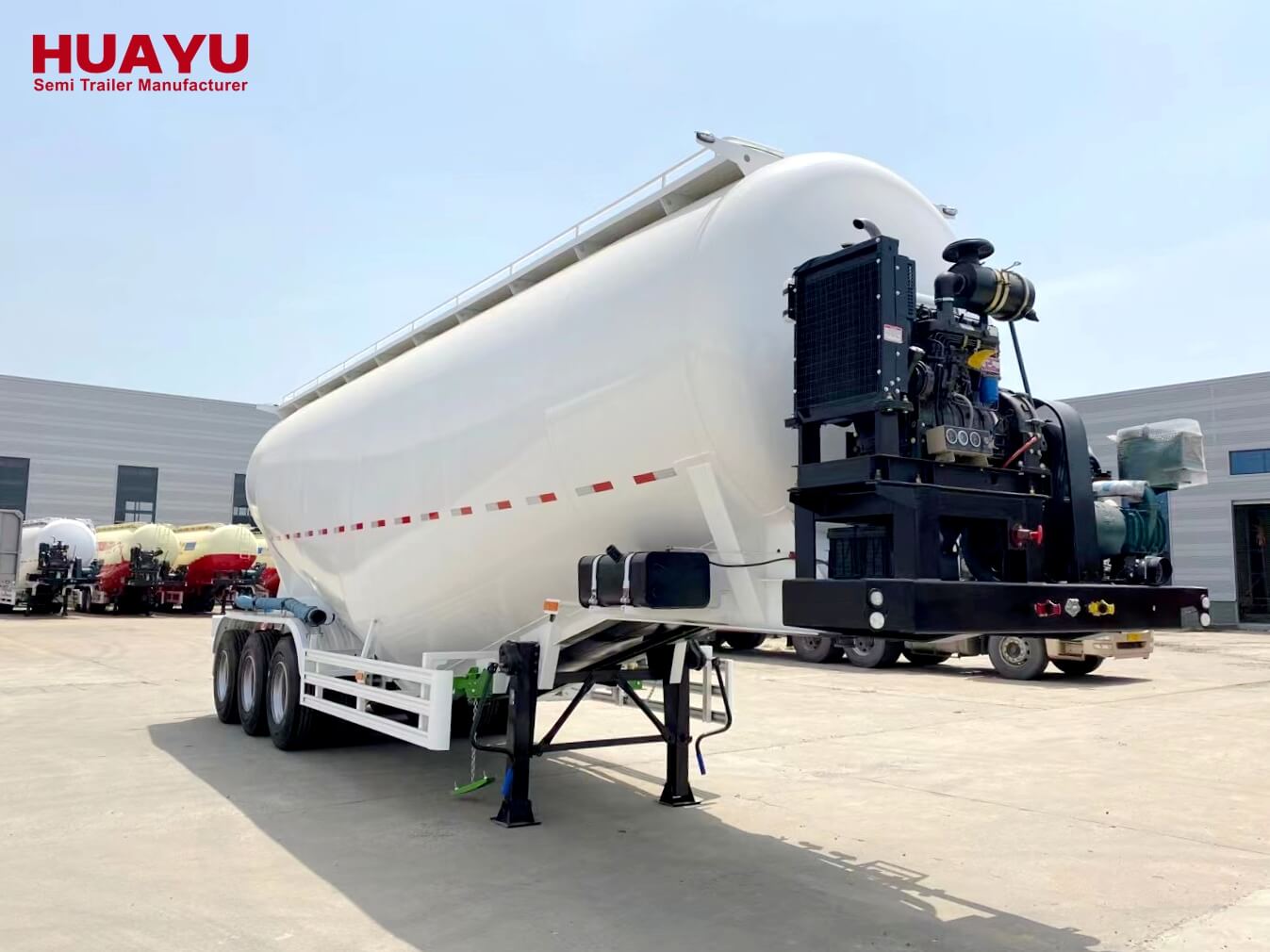 3 Alxe 40CBM Dry Trailer Cement Bulker Semi Trailer