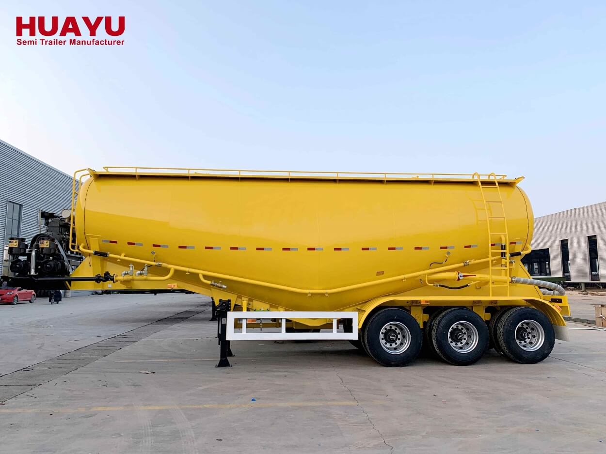 3 Alxe 45 CBM Bulk Cement Tanker Semi Trailer
