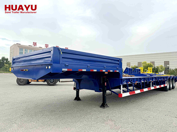 3 Axles 80Ton Lowbed Semi Trailer 3 Axles 80Ton Lowbed Semi Trailer