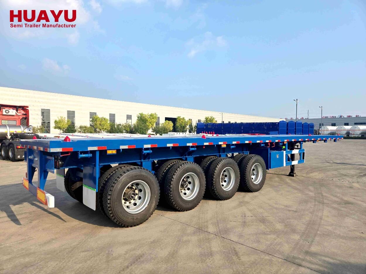 4 Axles 40FT Flatbed Container Semi Trailers