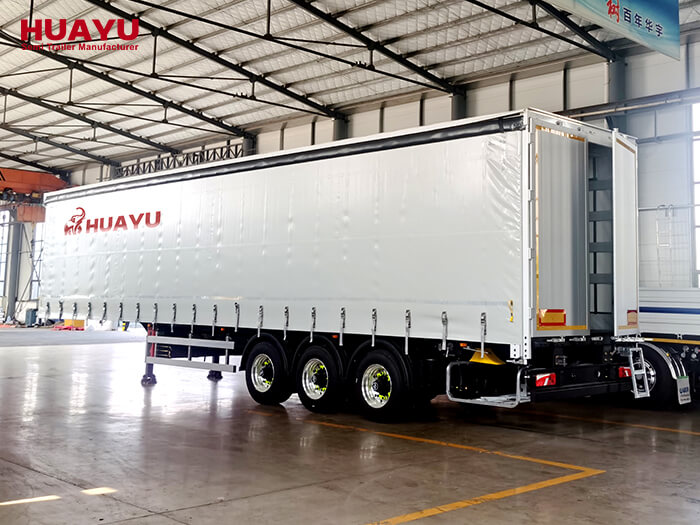 3 Axles Side Curtain Semi Trailer