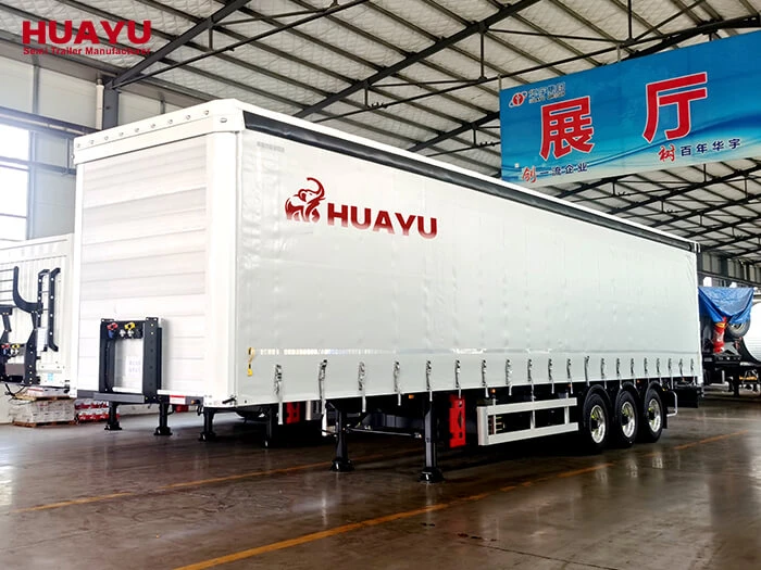 3 Axles Side Curtain Semi Trailer