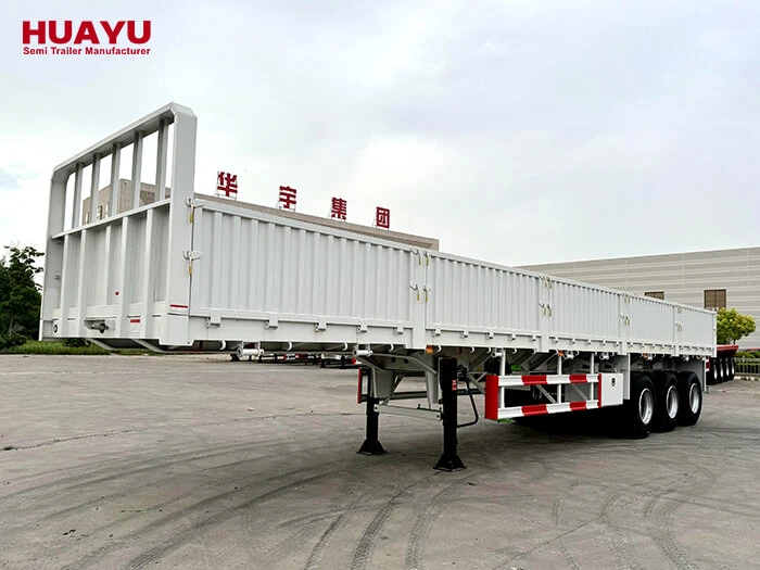 3 Axles 60ton Side wall Semi Trailer